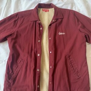 Supreme Burgundy Fur lined Coach Jacket F/W ‘11
